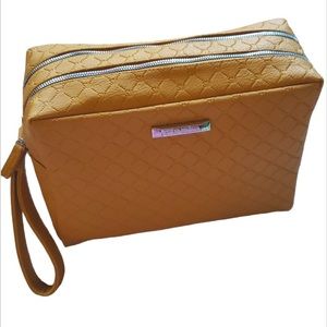 Steve Madden Large Double Zip Cosmetic Case Bag NWT